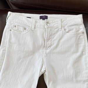 NYDJ Women's High Rise White Ankle Jeans